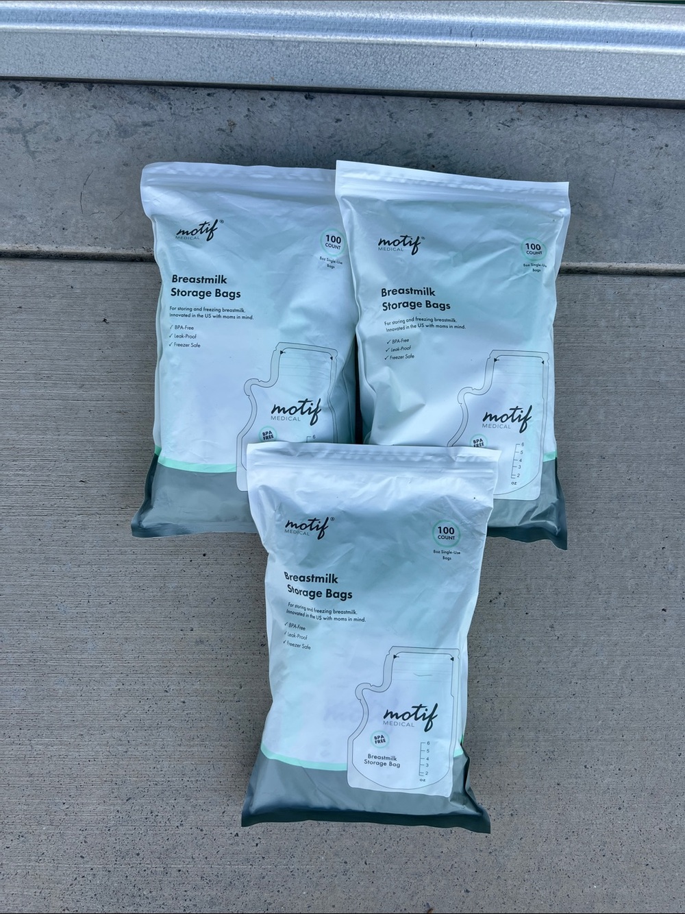 Motif Breastmilk Storage Bags - (100 ct)